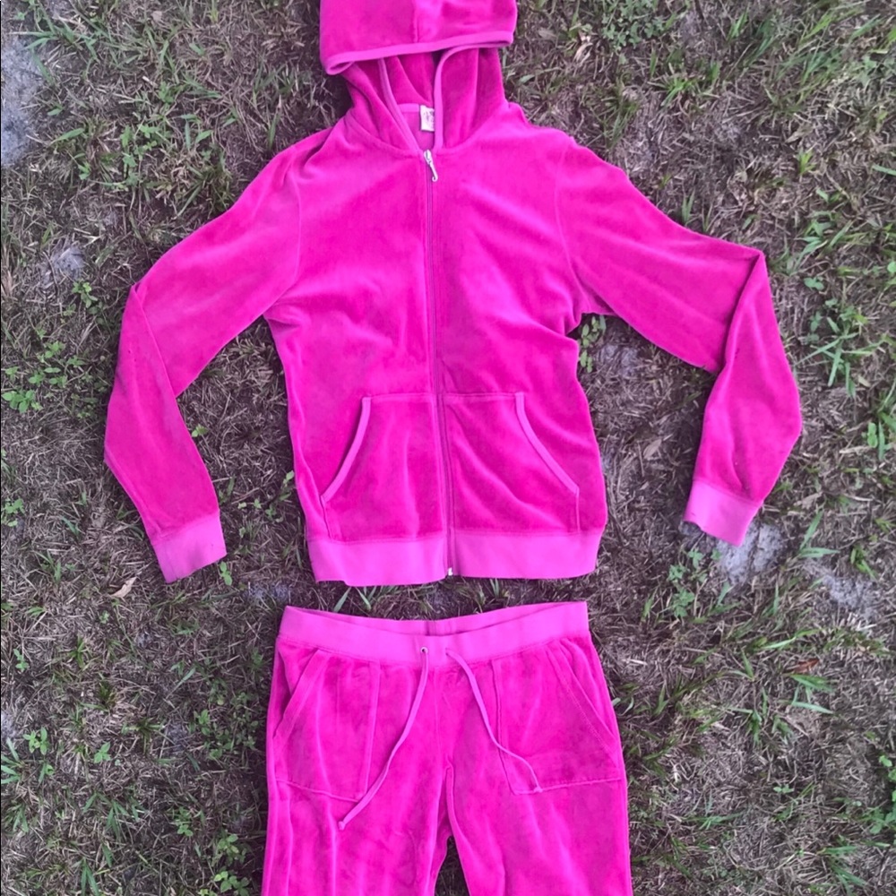 Pink Velour Tracksuit by Juicy💖